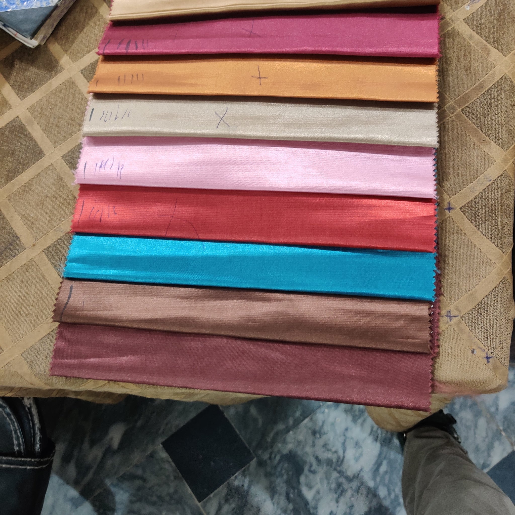 Curtain fabric Samples Silk