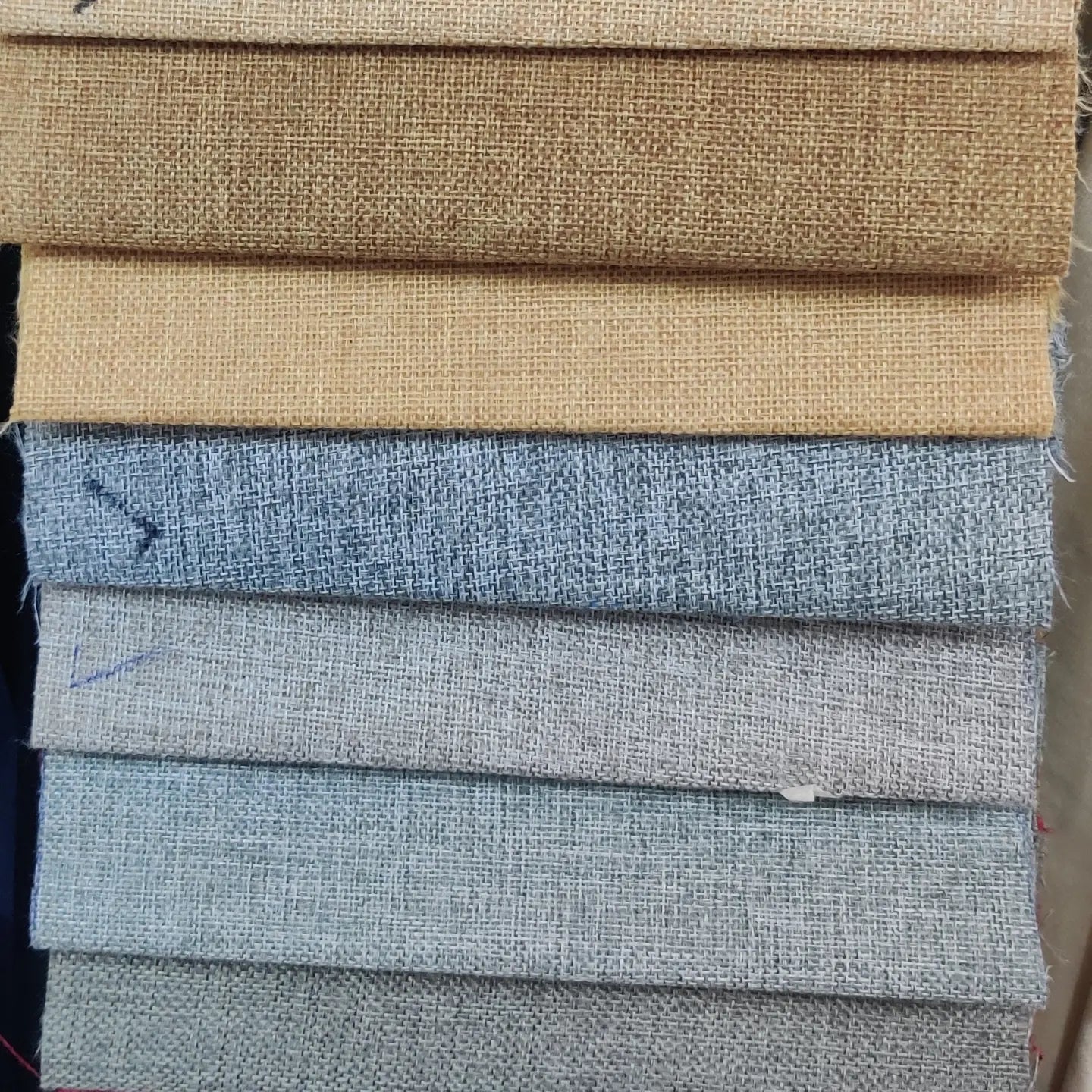 Curtain fabric Samples Jute