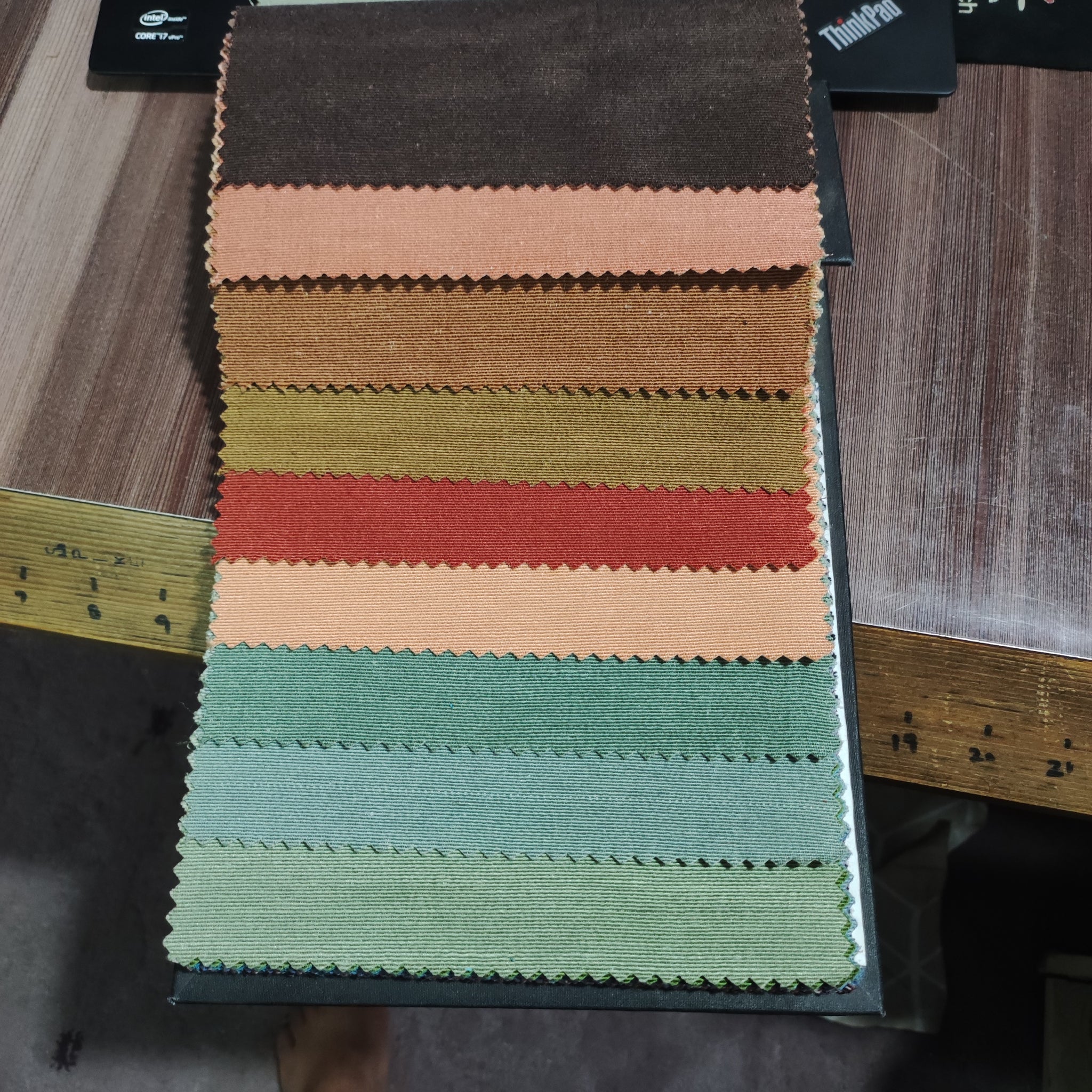 Curtain fabric Samples Plain Dyed Duck Cotton