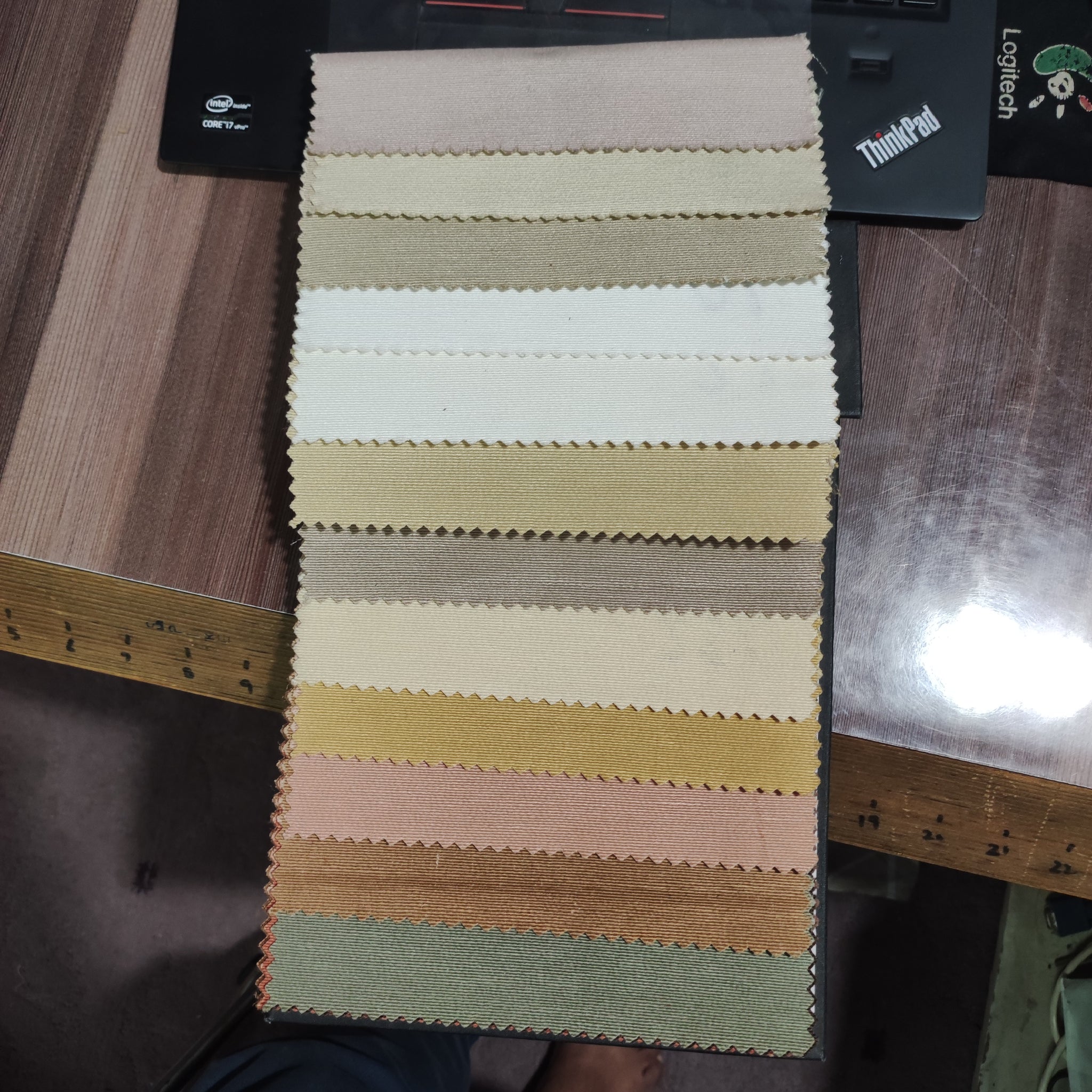 Curtain fabric Samples Plain Dyed Duck Cotton