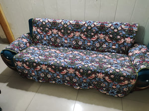 5 SEATER SOFA COVER - MULTI FLORAL-EXTRA DISCOUNT