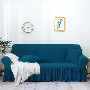 Mesh Sofa Cover – Cyan Color