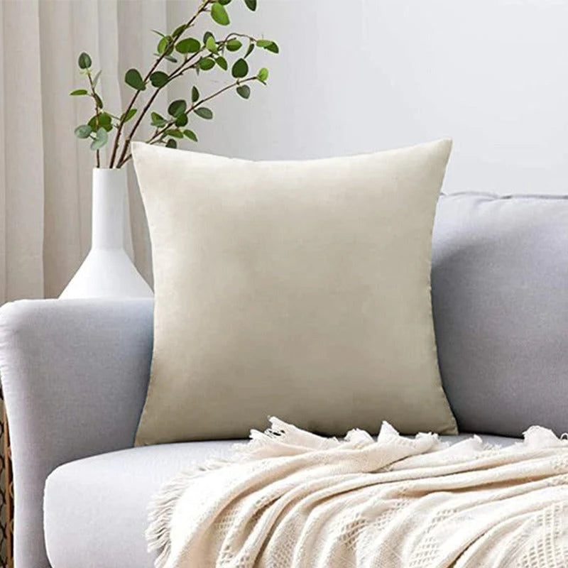 2 PCs Plain Velvet Cushion Covers (All Colors Available)