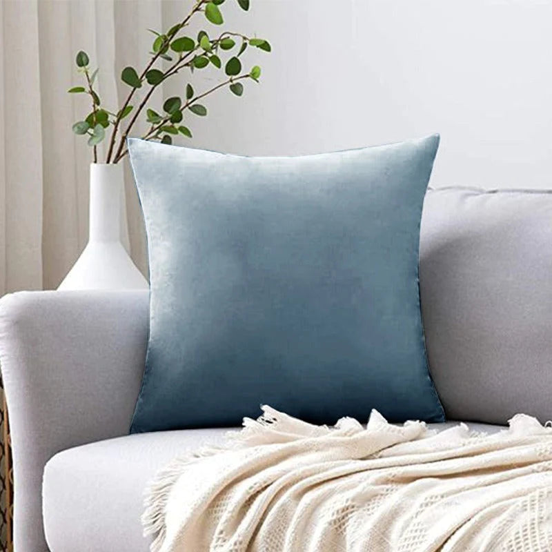 2 PCs Plain Velvet Cushion Covers (All Colors Available)