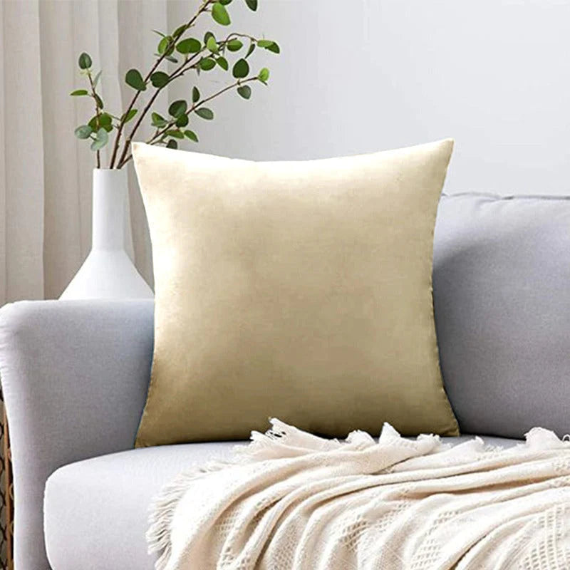 2 PCs Plain Velvet Cushion Covers (All Colors Available)