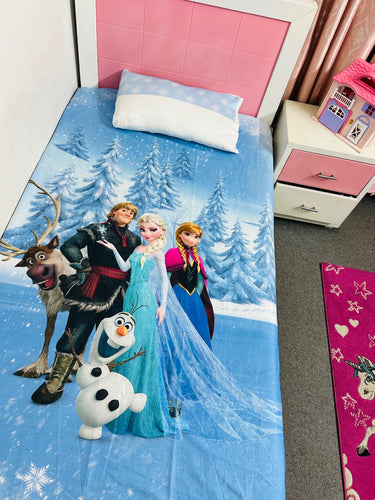 Girls favourite character  Bed Sheet (Elsa frozen)