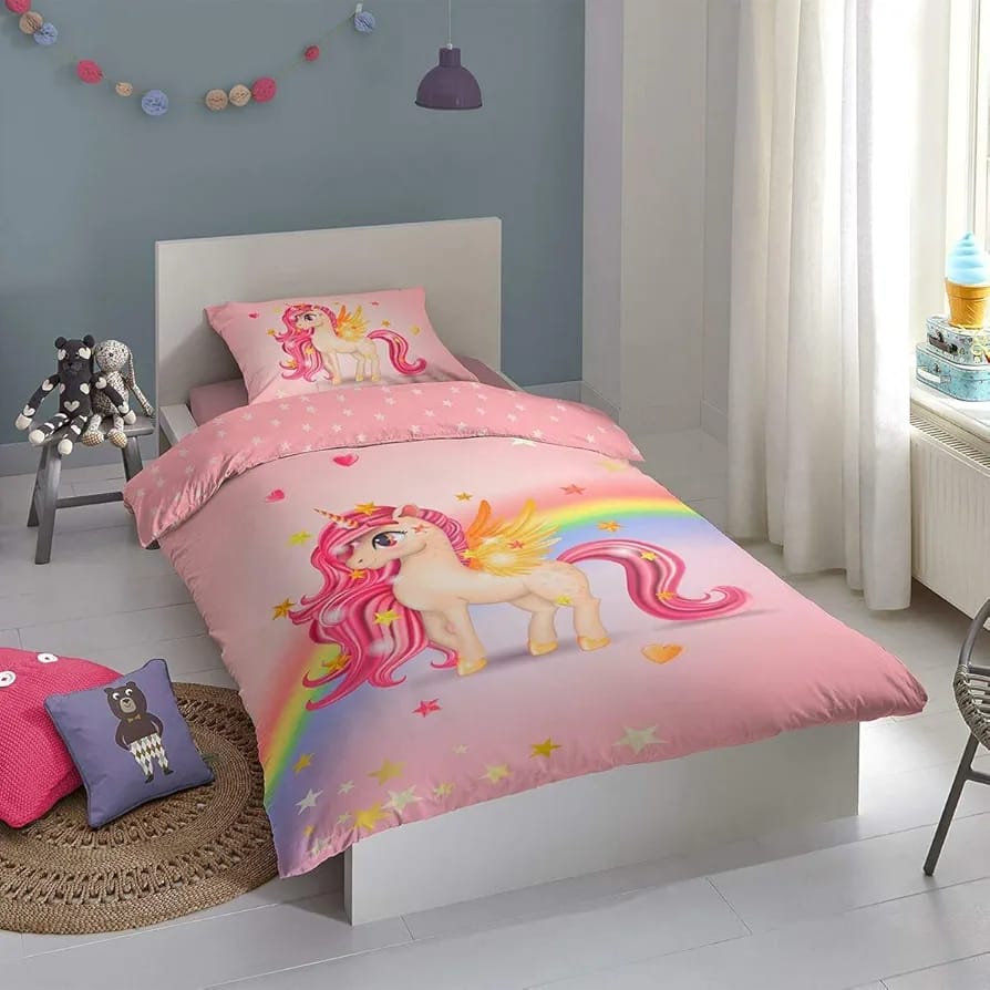 Unicorn Fairy Horse  Kids Bed Sheet