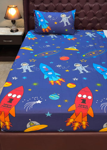 Space Kids Bed Sheet