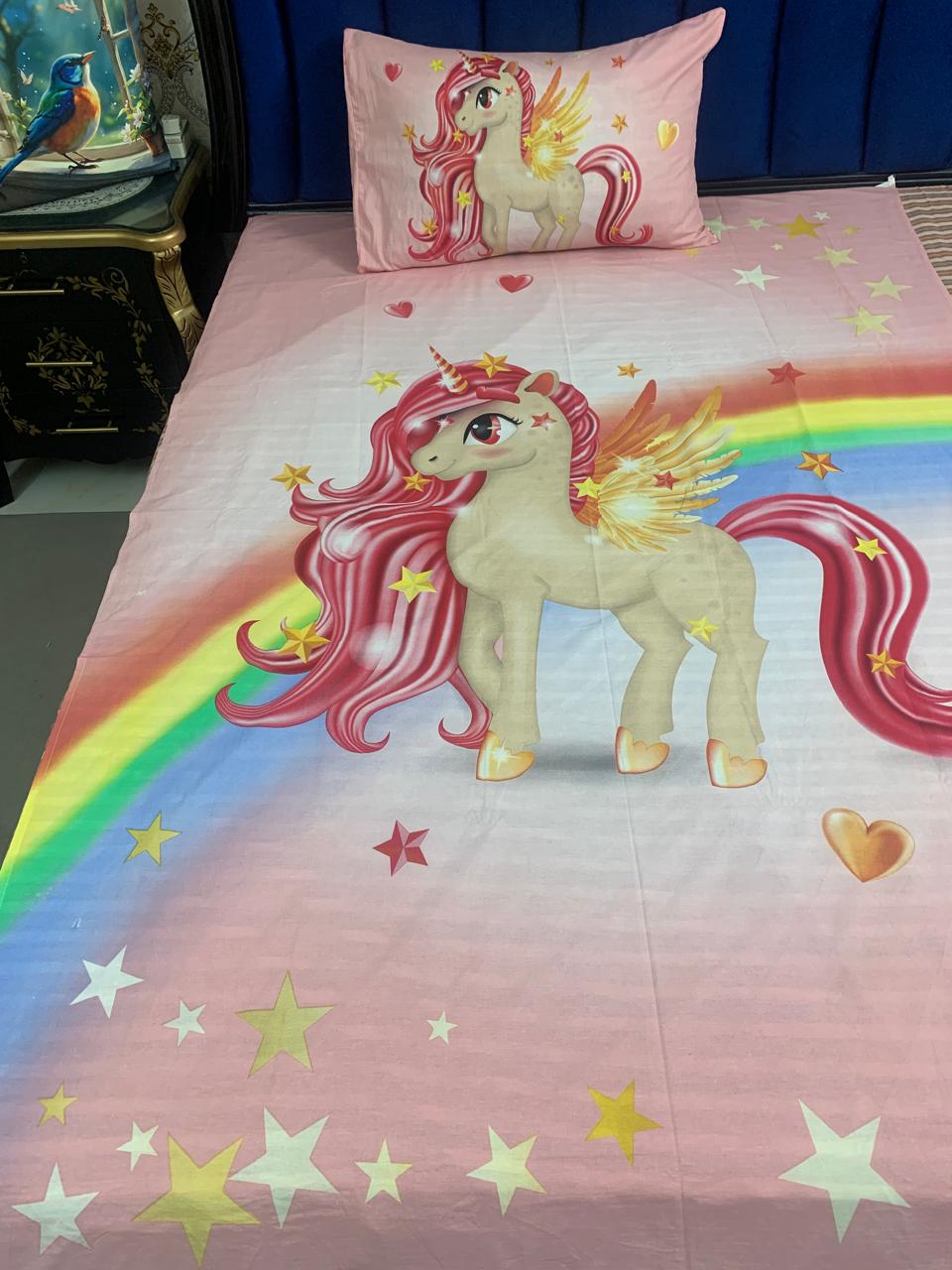 Unicorn Kids Bed Sheet
