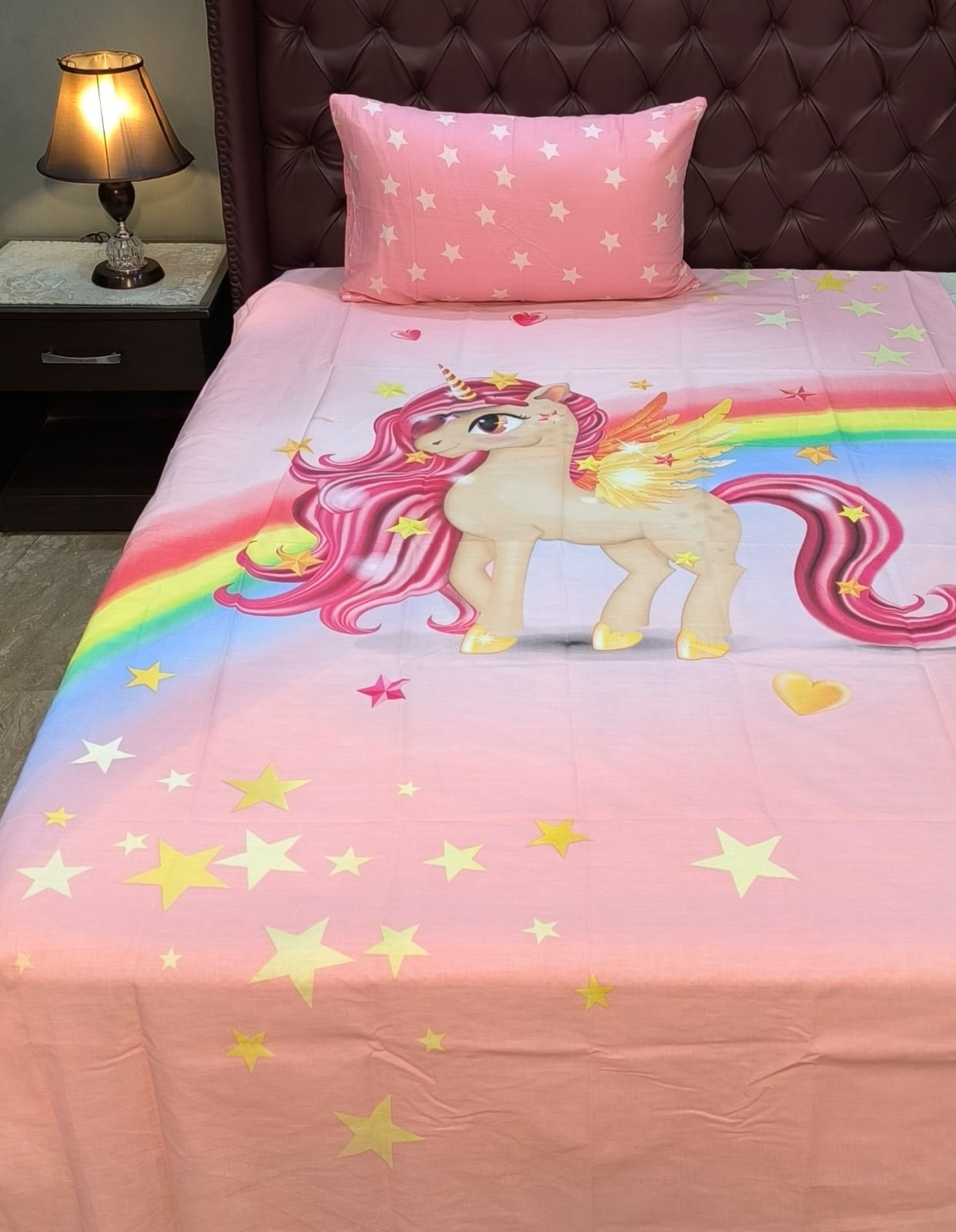 Unicorn Fairy Horse  Kids Bed Sheet