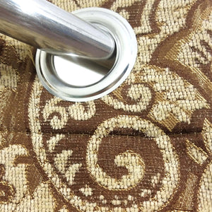 Thick Viscose Curtain Self Brown