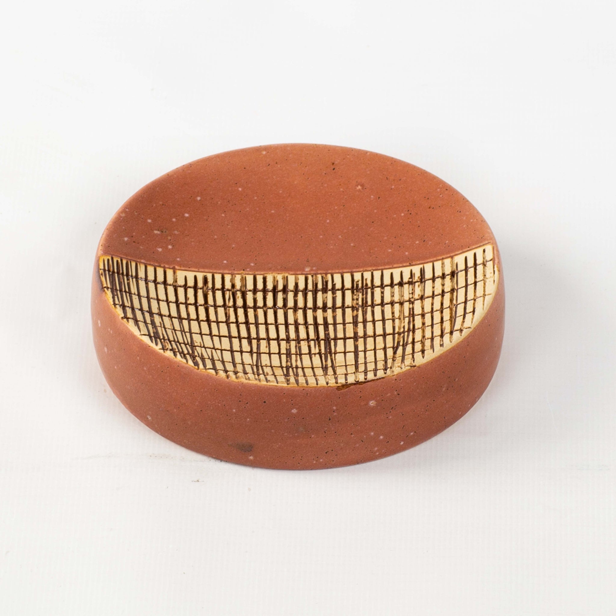 Textured Design Round Ceramic Bath Set
