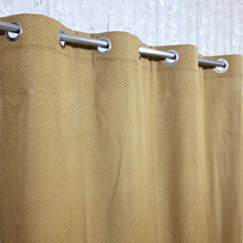 Golden Self Threaded Jacquard Curtain