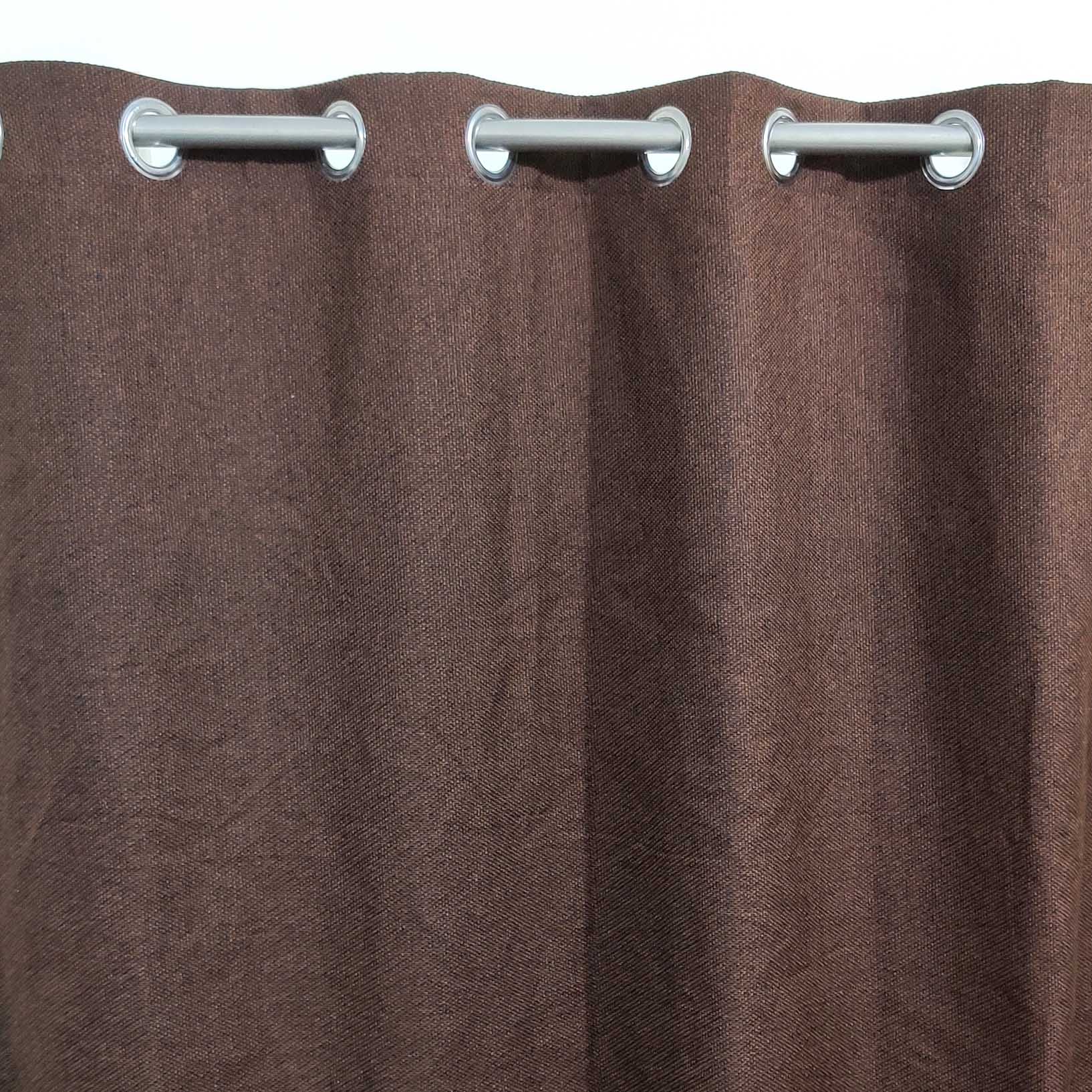 Premium Jute Curtain Dark Brown (1 Pcs Available Only)
