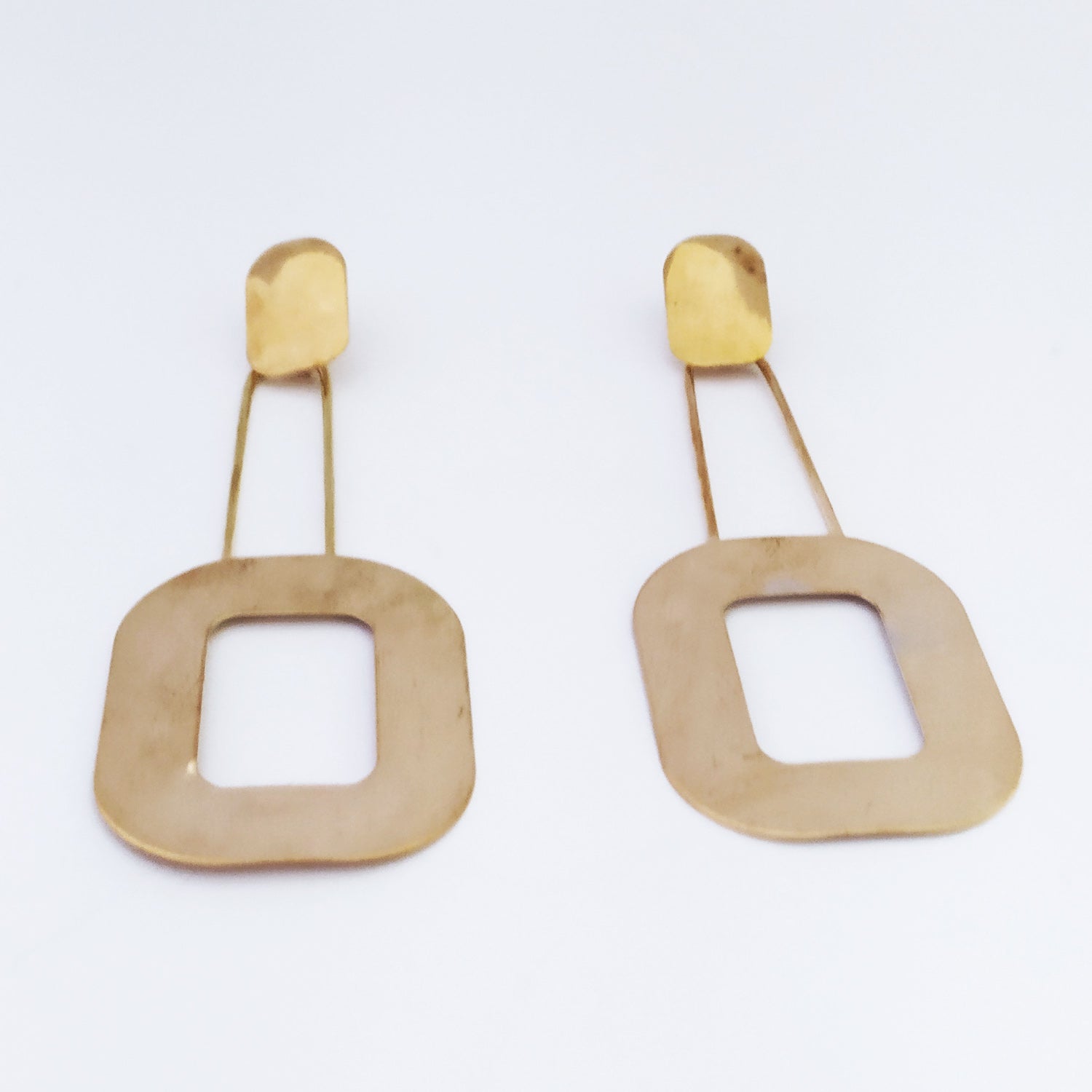 Golden Double O Earrings
