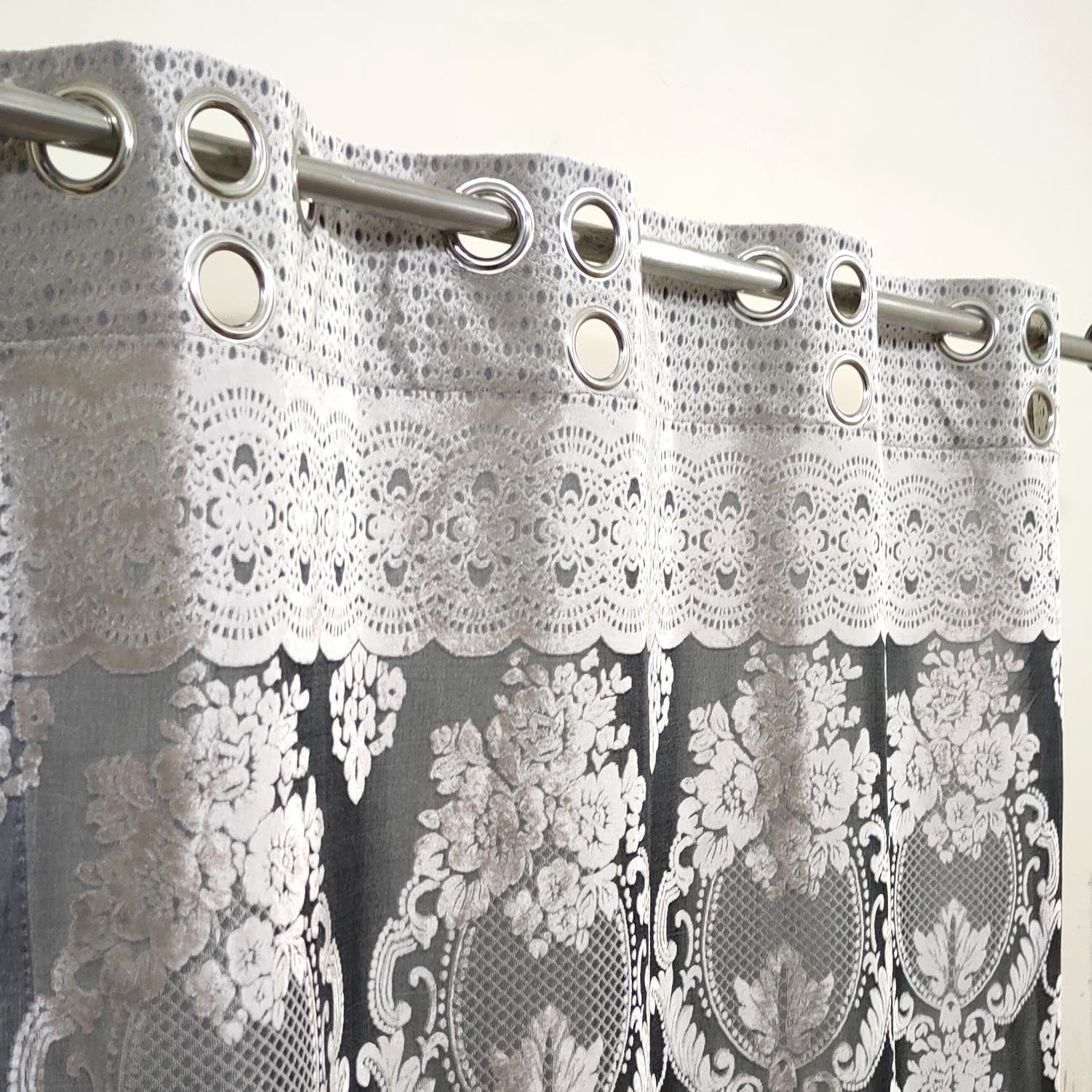 See Through Light Weight Jacquard Curtain