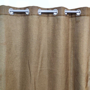 Premium Jute Curtain See Through Peanut Brown