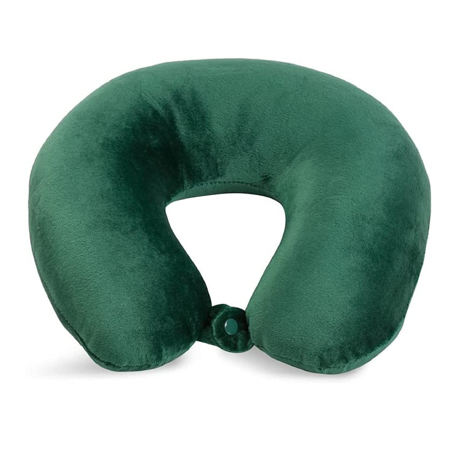 MICRO FIBER NECK PILLOW U-SHAPED GREEN
