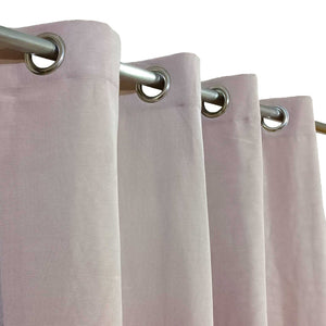 Lite Pink Plain Duck Cotton Curtain