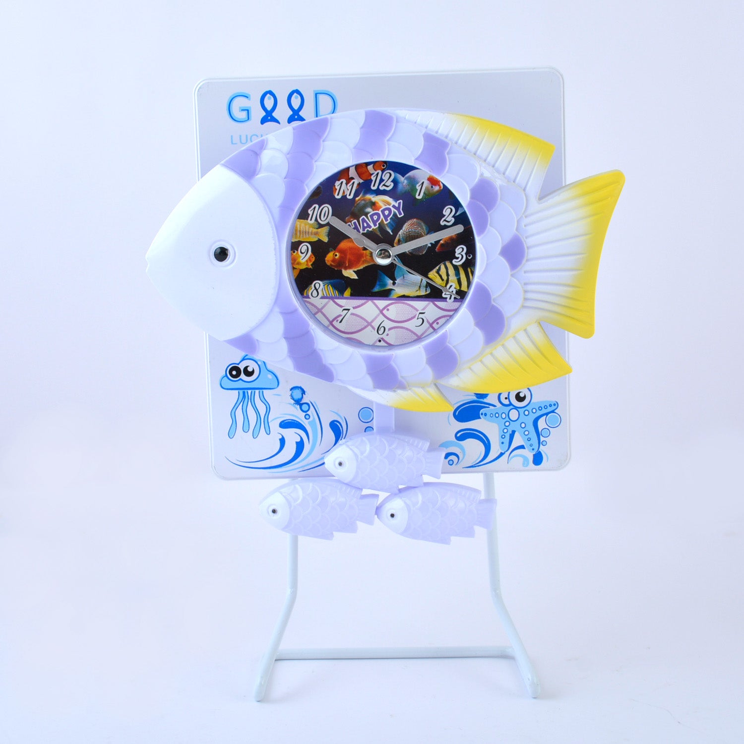 Fish Table Clock With Stand