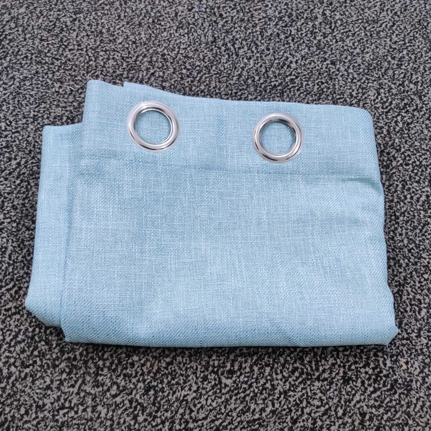 Premium Jute Curtain Turquoise Green