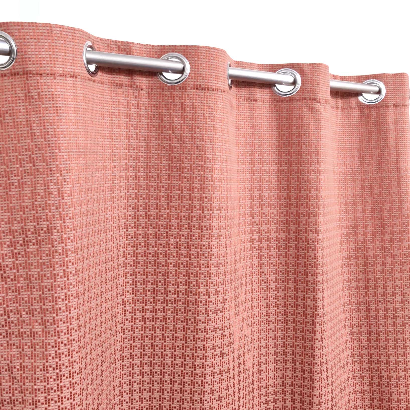 Orange Fire 3D Jacquard Curtain