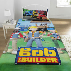 Bob The Builder Bed Sheet With One Pillow Case