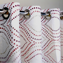 Red Dots - Duck Cotton Curtain