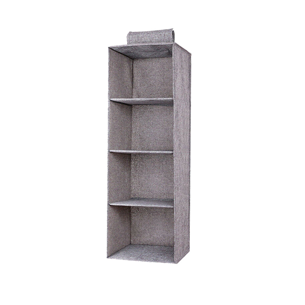 Closet Organizer Hanging Storage Bag / 4 Layers Shelf Foldable Clothing Storage Rack Large