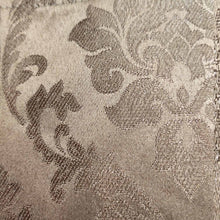 Last 2 Left Extra Discount Self Embossed Shanghai Curtain Brown Extra Wide 78"(With Lining)