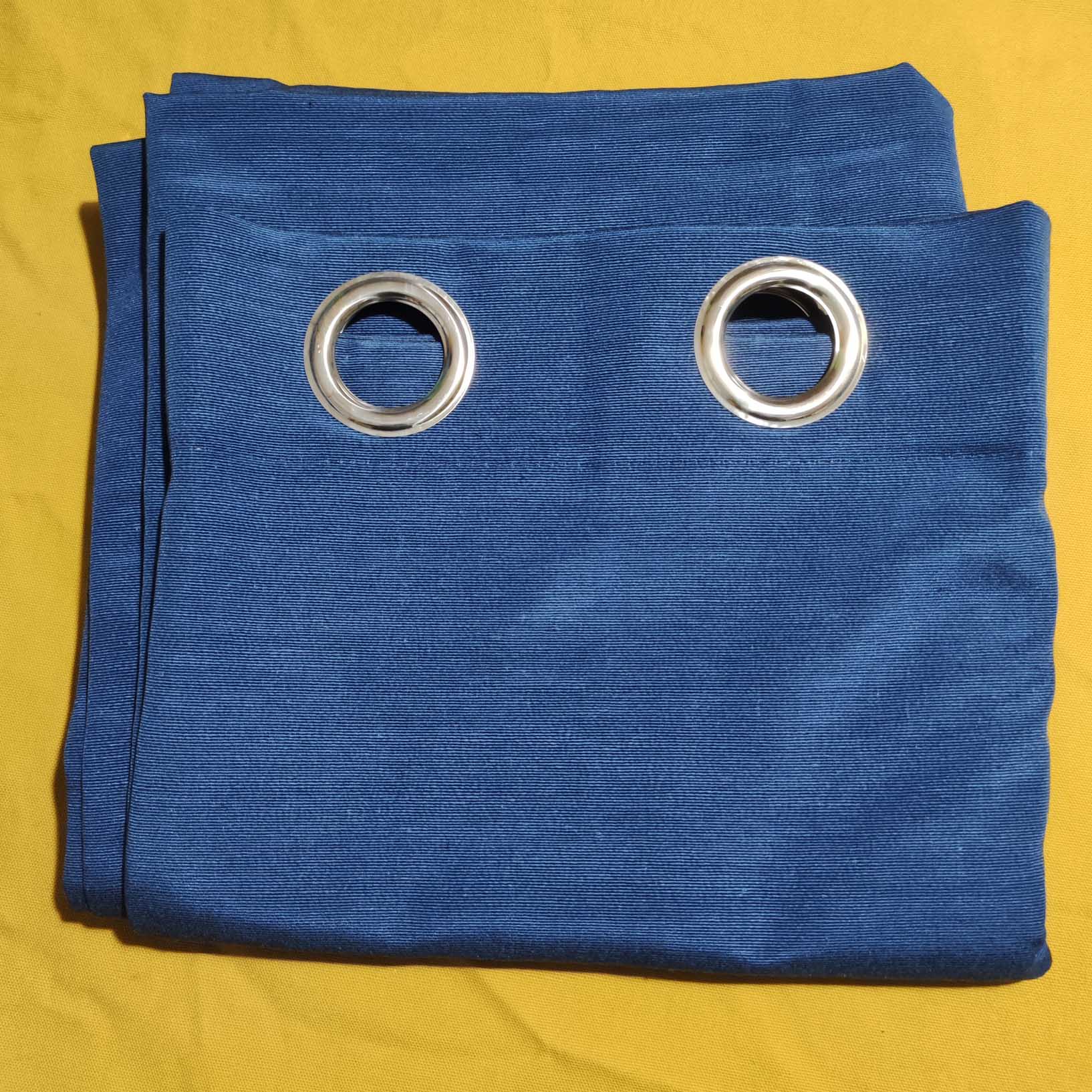 Plain Blue - Duck Cotton Curtain