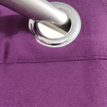 Plain Velvet Curtain Mid Purple
