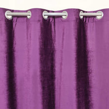 Plain Velvet Curtain Mid Purple