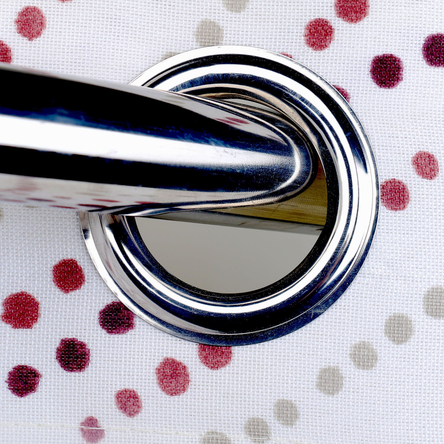 Red Dots - Duck Cotton Curtain