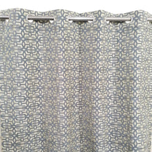 Thick Viscose Curtain Grey on Off-White Base