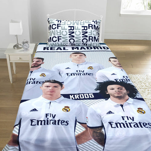 Ronaldo Real Madrid Kids Bed Sheet