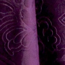 Self Embossed Velvet Curtain Purple