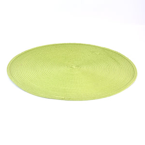 Table Mat Round Light Green 15"