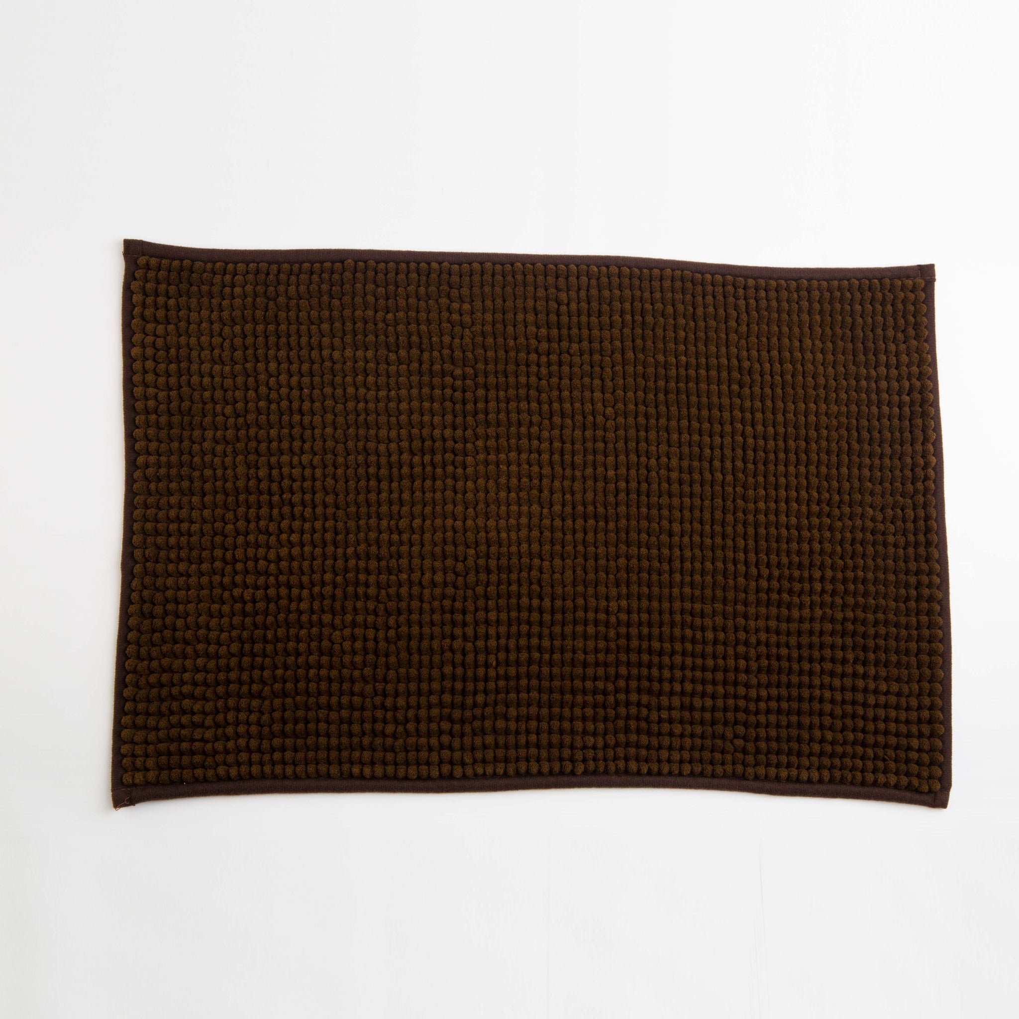 Micro Fiber Anti Slip Bath Mat Dark Brown Large