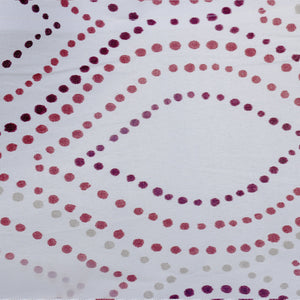 Red Dots - Duck Cotton Curtain