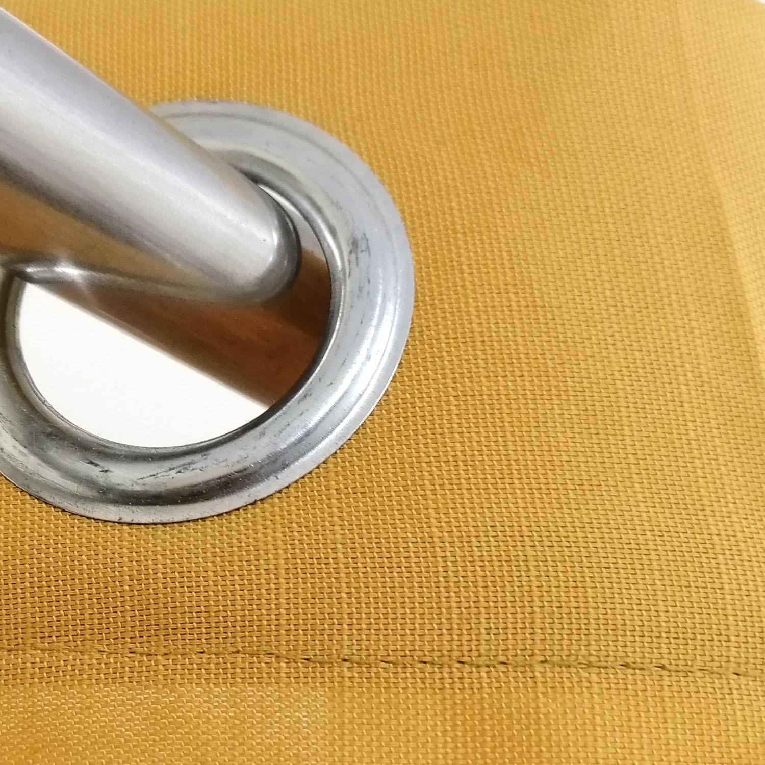 Yellow Plain Duck Cotton Curtain