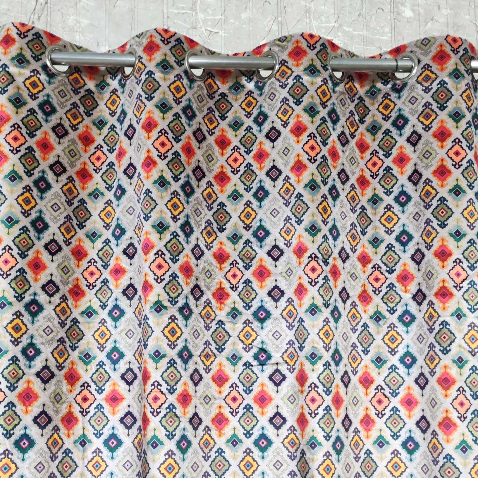 Digital Printed Multi Motif Curtain