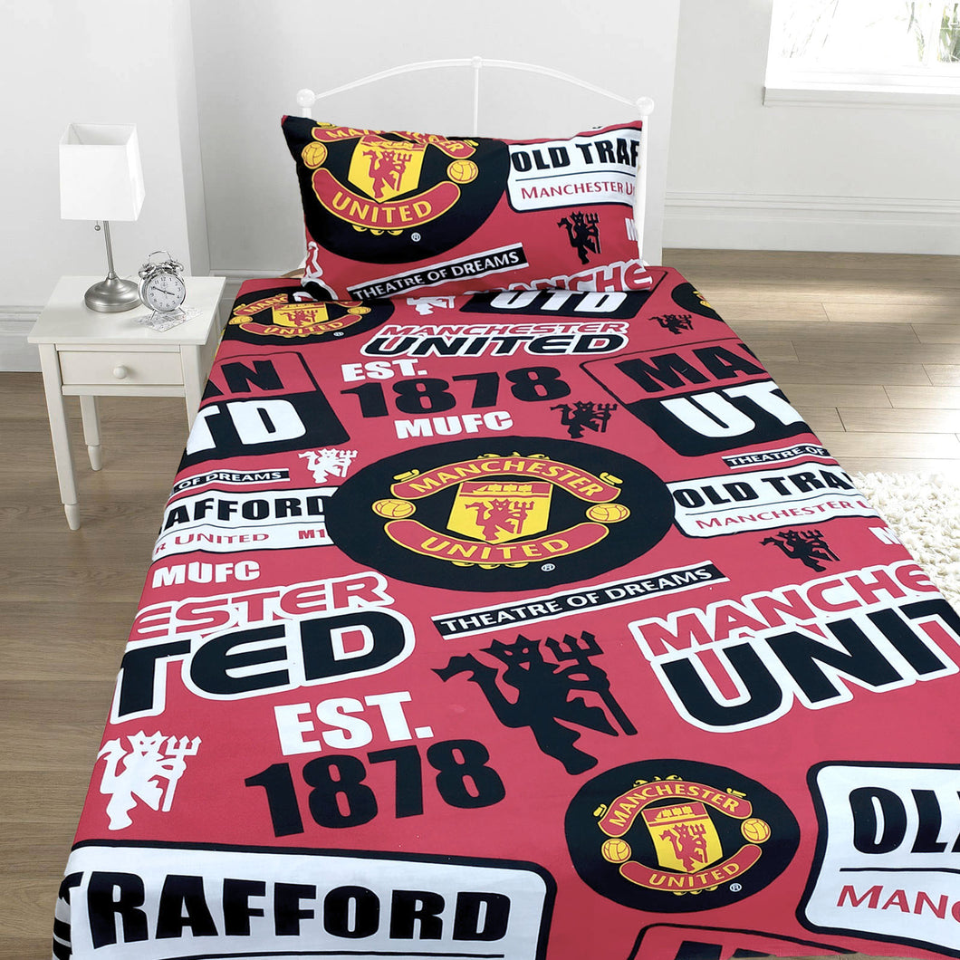 Manchester United Kids Bed Sheet