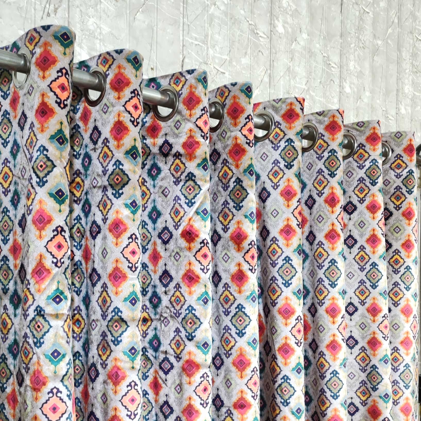 Digital Printed Multi Motif Curtain