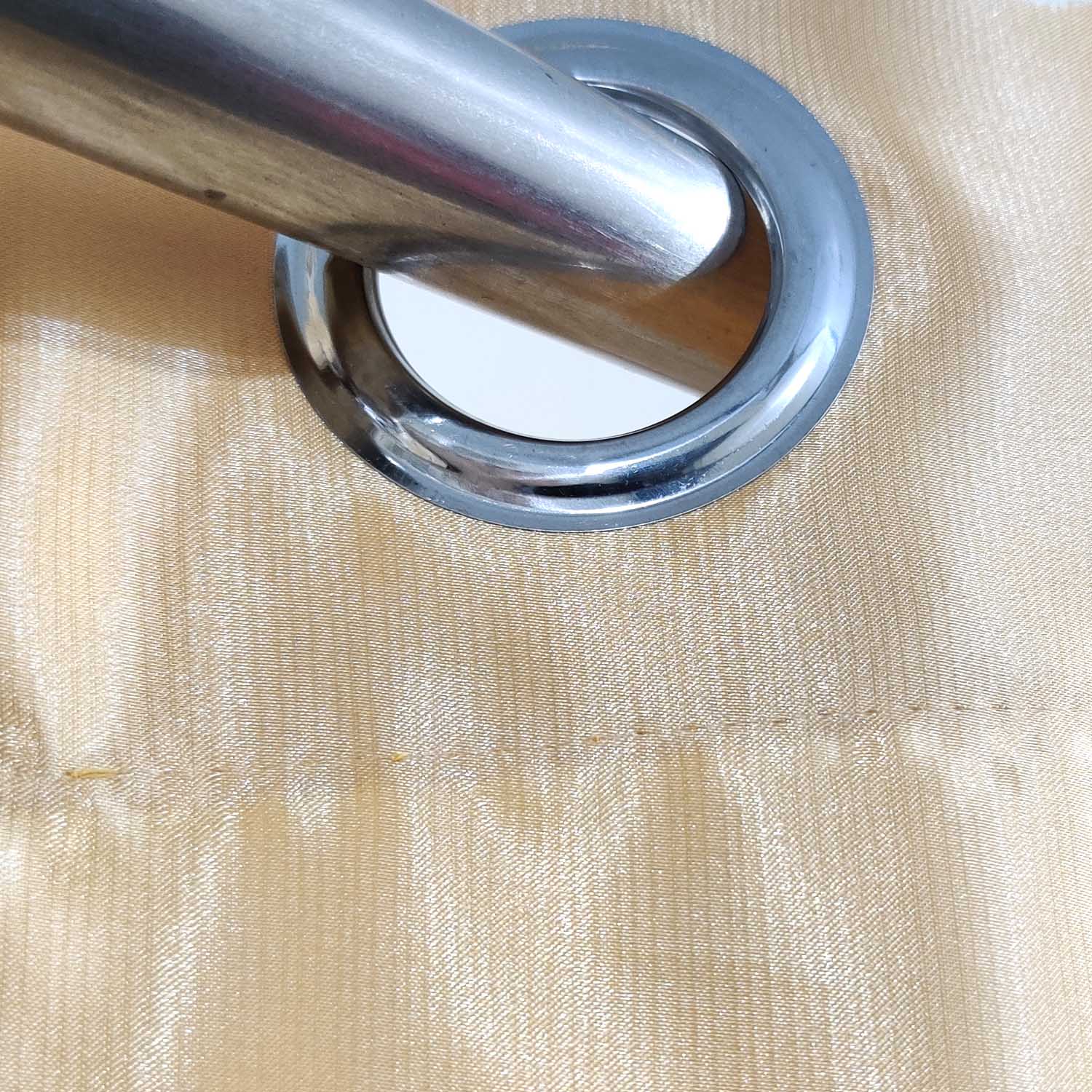 Plain Silk Curtain Golden Lite Yellow
