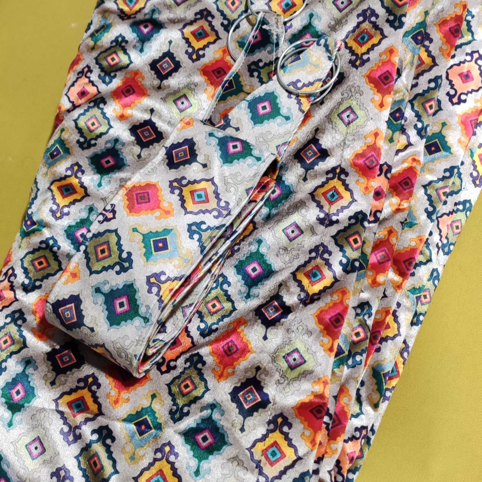 Digital Printed Multi Motif Curtain