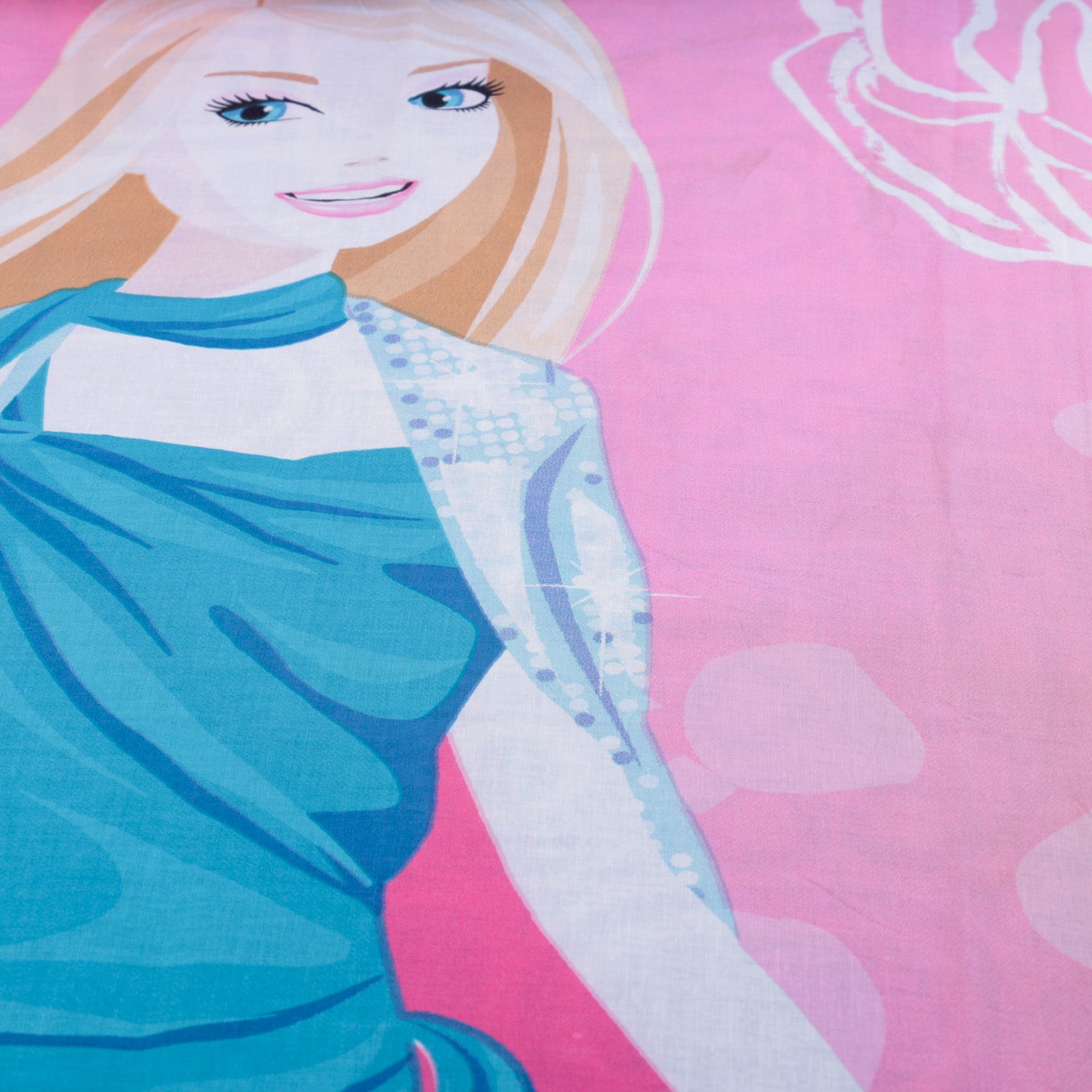 BARBIE Kids Bed Sheet With One Pillow Case