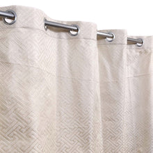 Thick Viscose Curtain Versace Self Embossed Off-White