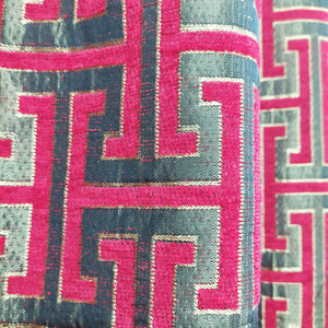 Thick Viscose Curtain Versace Red