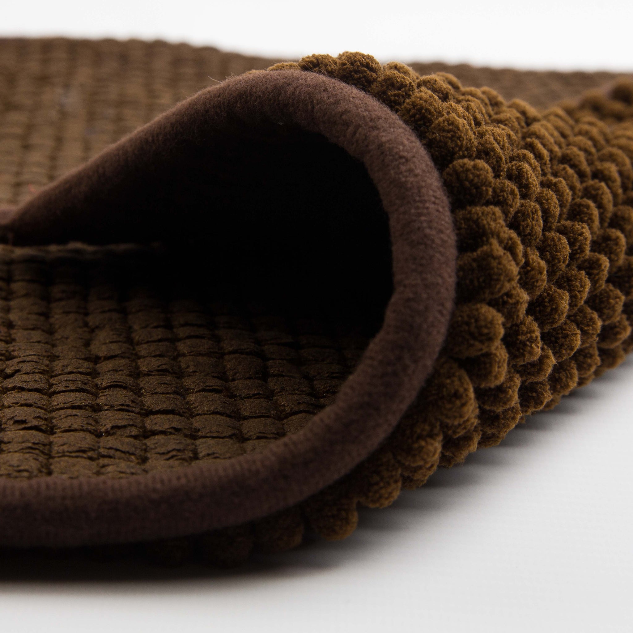Micro Fiber Anti Slip Bath Mat Dark Brown